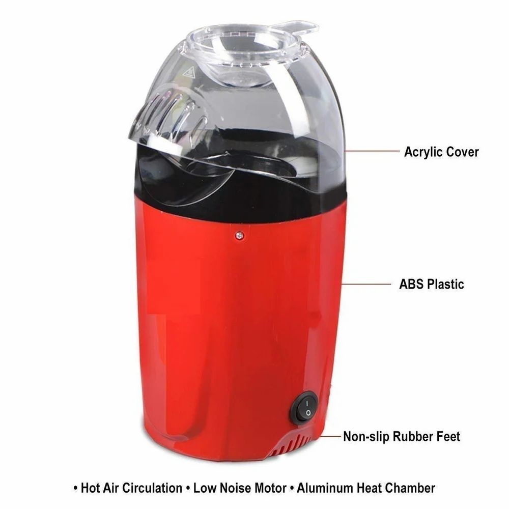 Electric Popcorn Maker | No Oil Required | Easy One-Touch Operation